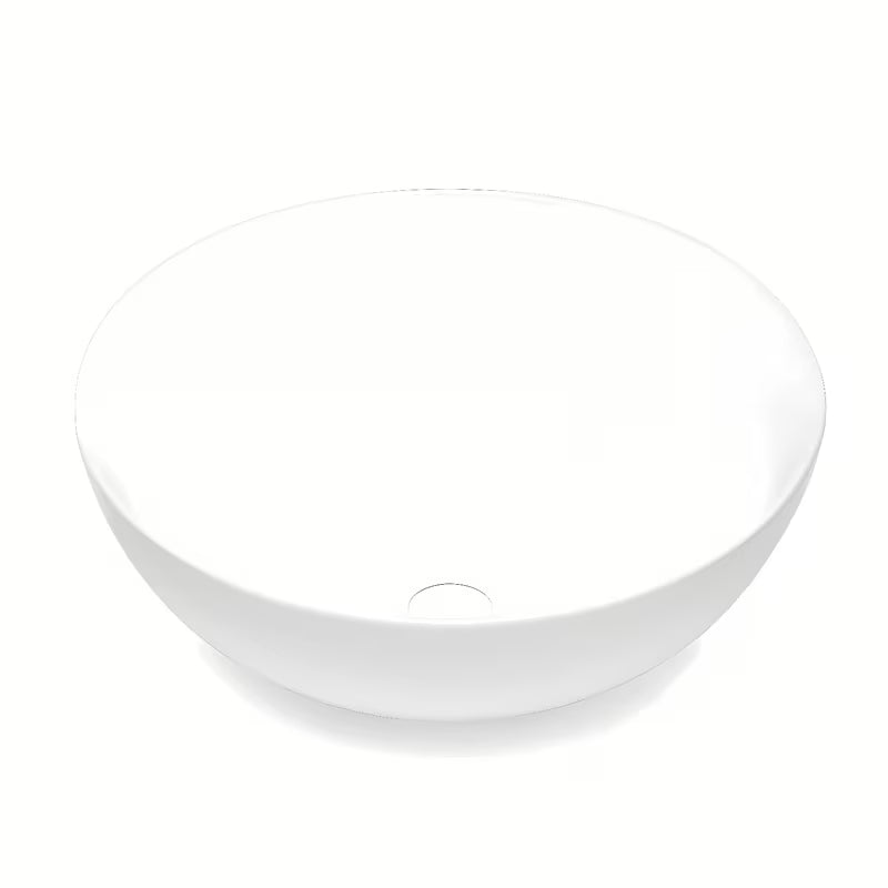 Bijeli umivaonik na ploču Triomini Slim 38,5 x 38,5 cm od tankostijene keramike