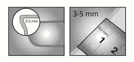 Bijeli umivaonik na ploču Triomini Slim 38,5 x 38,5 cm od tankostijene keramike