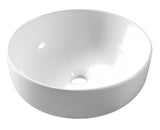 Bijeli umivaonik na ploču SIKO Triomini Slim od tanke keramike 38,5x38,5 cm bez preljeva