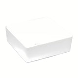 Bijeli umivaonik na ploču Triomini Slim od tanke keramike, izvedba bez preljeva.