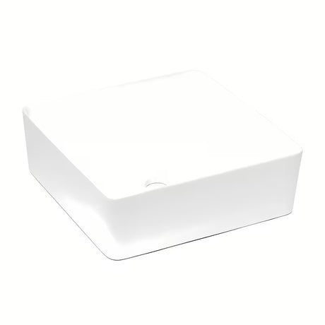 Bijeli umivaonik na ploču Triomini Slim od tanke keramike, izvedba bez preljeva.