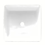 Bijeli umivaonik na ploču Triomini Slim od tanke keramike, izvedba bez preljeva.