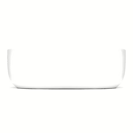 Bijeli umivaonik na ploču Triomini Slim od tanke keramike, izvedba bez preljeva.