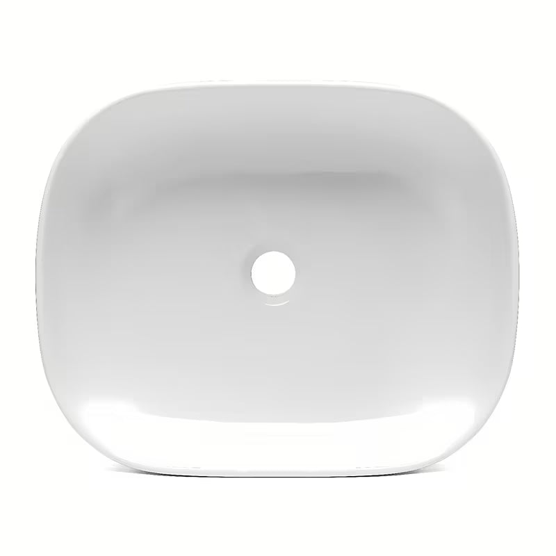 Bijeli umivaonik na ploču Triomini Slim 50x40 cm od tanke keramike