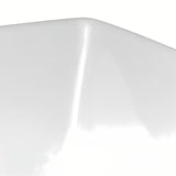 Bijeli četvrtasti umivaonik na ploču Triomini Slim od tanke keramike, 55 x 39 cm