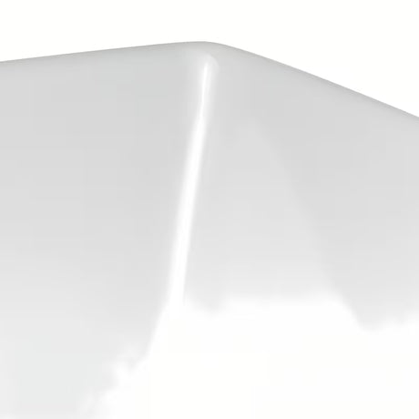 Bijeli četvrtasti umivaonik na ploču Triomini Slim od tanke keramike, 55 x 39 cm