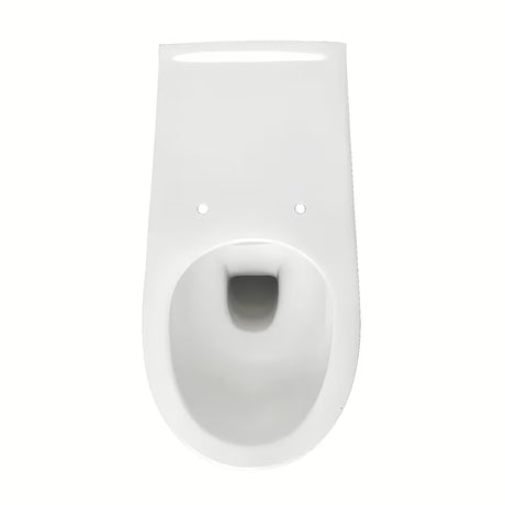 Bijeli viseća WC školjka Vitra s rimless ispiranjem pro lakšeg održavanja
