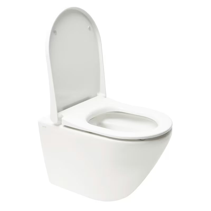 Viseća WC Školjka vitra Integra u bijeloj boji s Rim-Ex bez sustava za ispiranje i sjedalom soft Close.