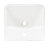 Bijeli viseće keramički umivaonik vitra Integra 45x40 cm s otvorom pro za slavinu u sredini