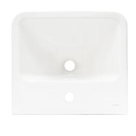 Viseći umivaonik Vitra Integra 50x43 cm s otvorom pro za slavinu u sredini u bijeloj boji.