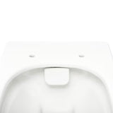 Bijeli viseća WC školjka vitra Integra bez sustava za ispiranje s tehnologijom Rim-Ex i sjedalom soft Close.