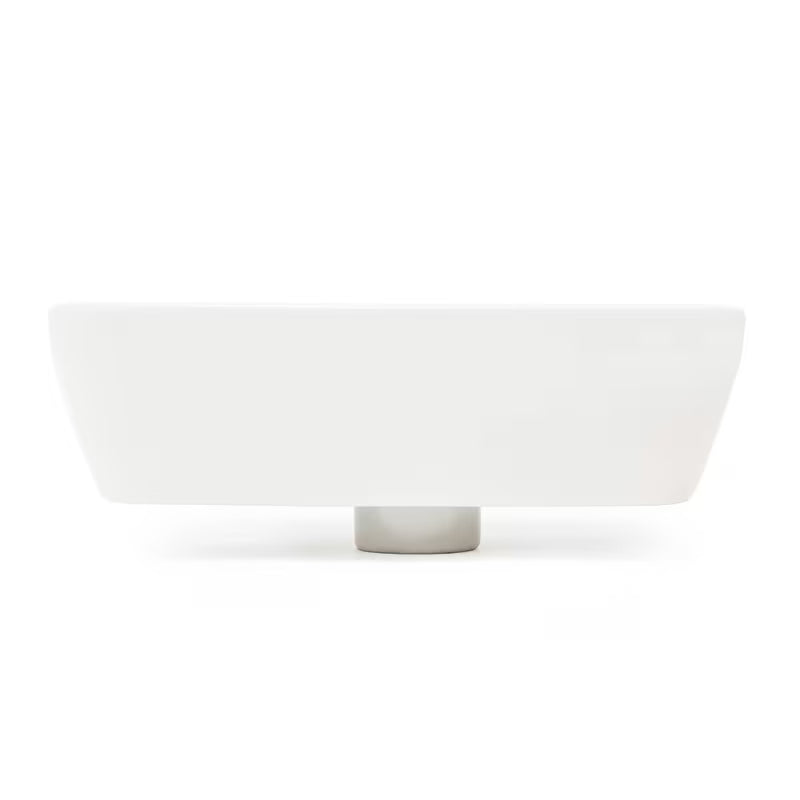 Bijeli keramički mali umivaonik Vitra Integra 37x22 cm s preljevom i otvorom za pro slavinu desno