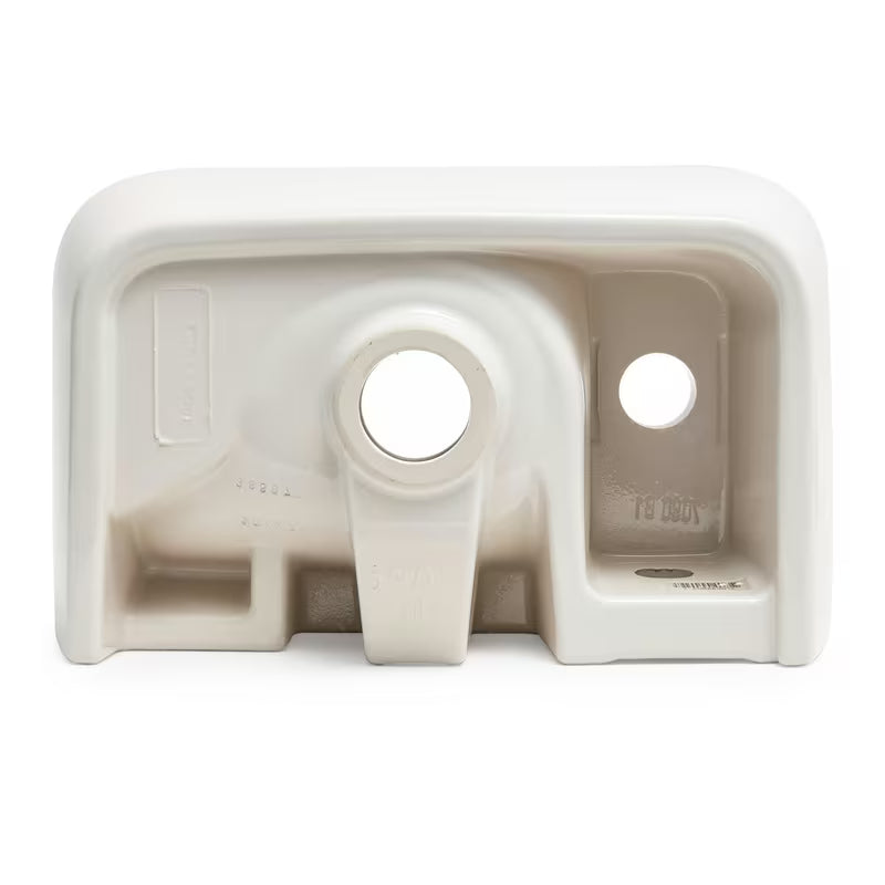 Bijeli keramički mali umivaonik Vitra Integra 37x22 cm s preljevom i otvorom za pro slavinu desno