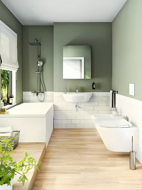 Bijeli viseći bide Vitra Integra s otvorom za slavinu i preljevom