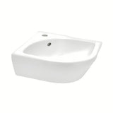 Bijeli kutne mali umivaonik vitra Integra 56x40 cm s preljevom i otvorom pro za slavinu u sredini