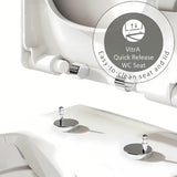 Bijelo WC daska Vitra Integra od duroplasta sa soft Close i metalnim šarkama sa skrivenim pričvršćenjem.