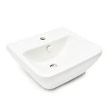 Bijeli viseće keramički umivaonik vitra Integra 45x40 cm s otvorom pro za slavinu u sredini