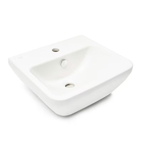 Bijeli viseće keramički umivaonik vitra Integra 45x40 cm s otvorom pro za slavinu u sredini