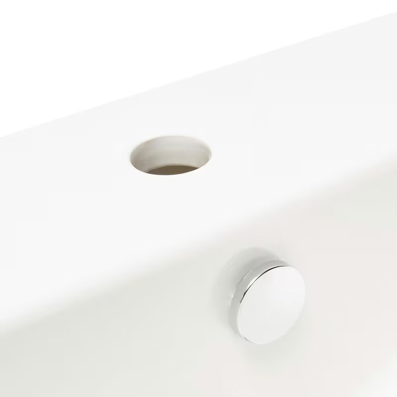 Bijeli viseće keramički umivaonik vitra Integra 45x40 cm s otvorom pro za slavinu u sredini