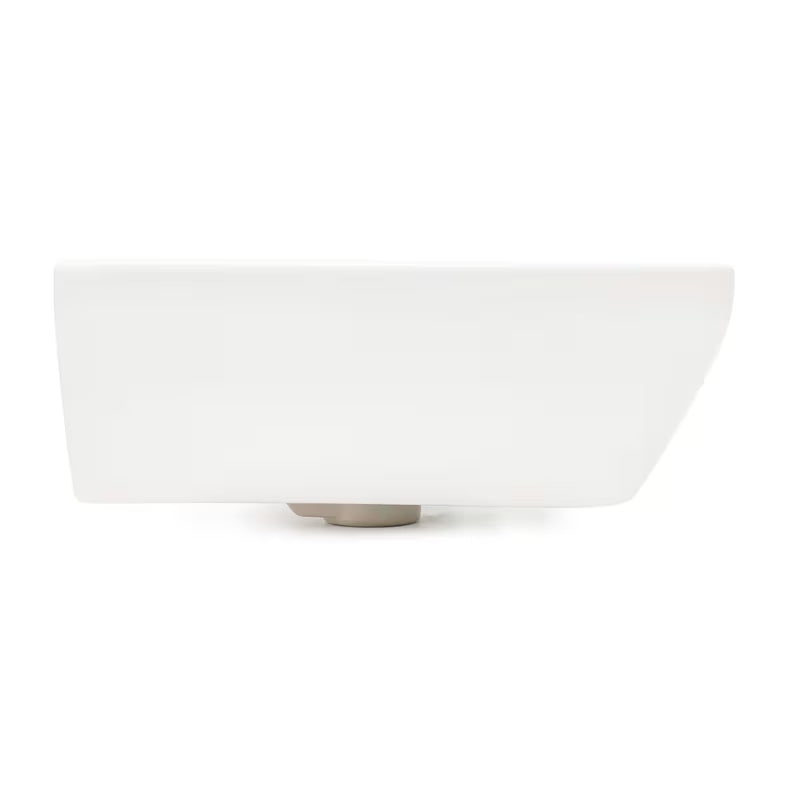 Bijeli viseće keramički umivaonik vitra Integra 45x40 cm s otvorom pro za slavinu u sredini