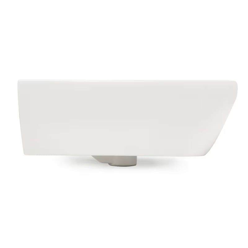 Viseći umivaonik Vitra Integra 50x43 cm s otvorom pro za slavinu u sredini u bijeloj boji.