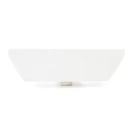 Bijeli viseći umivaonik Vitra Integra 60x36 cm od keramike s otvorom pro za slavinu u sredini i preljevom.