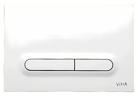 Tipka za ispiranje tipka za aktiviranje vitra Loop T u sjajnoj bijeloj izvedbi s ovalnim tipkama