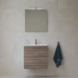Kupaonski set Vitra Mia 59 x 39,5 cm u dekoru cordoba s ormarićem, umivaonikom, ogledalom i LED rasvjetom