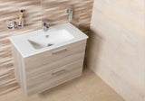Kupaonski set Vitra Mia 79 x 39,5 cm u dekoru cordoba s ormarićem, umivaonikom, ogledalom i LED rasvjetom