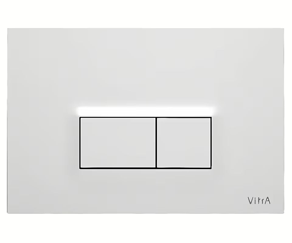 Bijela sjajna plastična tipka za ispiranje tipka za aktiviranje Vitra pro za podžbukne module vitra