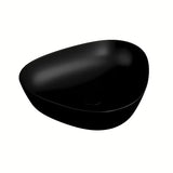 Crna mat umivaonik na ploču Vitra Plural 47 x 40 cm trokutastog oblika