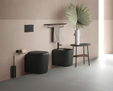 Viseća WC Školjka Vitra Plural u crnoj mat boji bez sustava za ispiranje