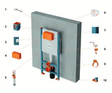 Podžbukni vodokotlić za WC Vitra pro viseća WC školjka s prednjim pristupom i podesivim ispiranjem