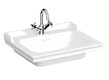 Vitra Ricordi viseće keramički umivaonik bijeli 65 x 53 cm s otvorom pro za slavinu u sredini