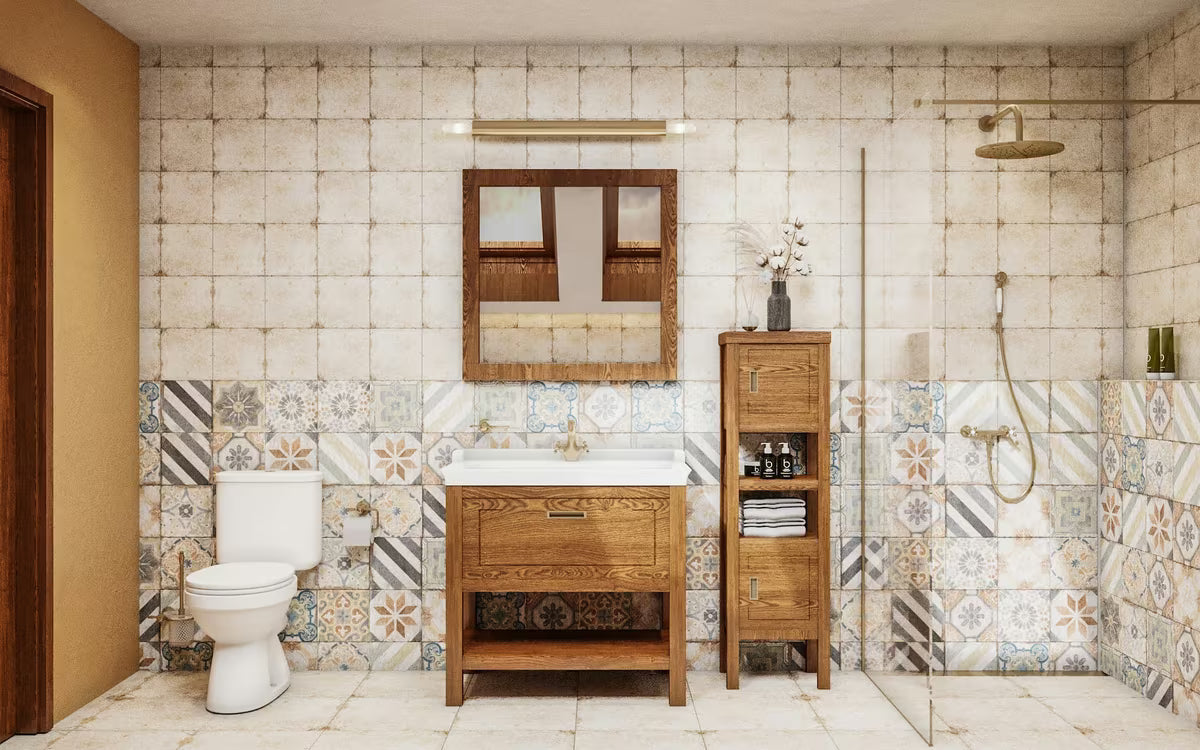 Bijeli keramički viseći umivaonik Vitra Ricordi 80 x 53 cm s otvorom za pro slavinu u sredini i preljevom.