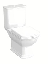 Bijeli WC kombi Vitra Ricordi s vario odvodom, uključujući armaturu, bez WC deske
