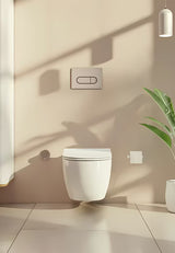 Tipka za ispiranje tipka za aktiviranje vitra Root Round u boji brušenog nikla