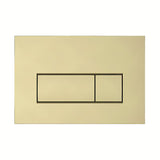 Tipka za ispiranje tipka Vitra Root Square u brušenoj zlatnoj boji s mat površinom