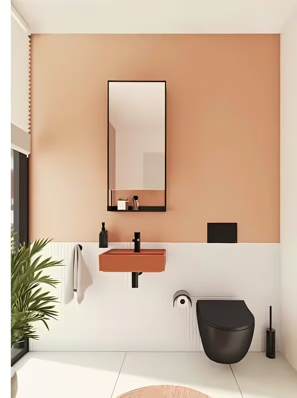 Crne mat tipka za aktiviranje Vitra Root Square pro vodokotlića vitra s mehaničkim dvokoličinskim ispiranjem.