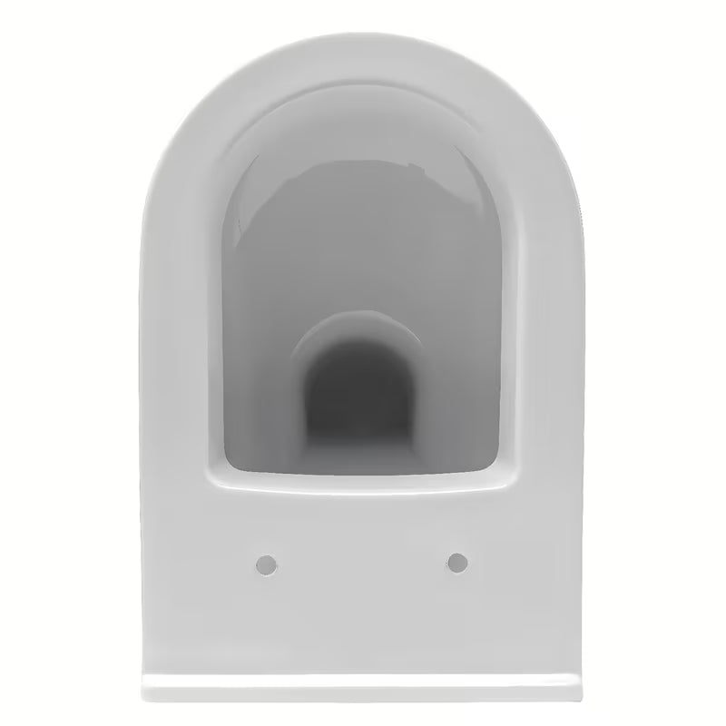 Bijeli viseća WC školjka vitra S50 s vidljivim bočnim pričvršćenjem