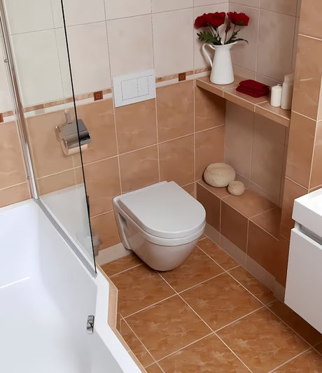 Bijeli viseća WC školjka vitra S50 s vidljivim bočnim pričvršćenjem