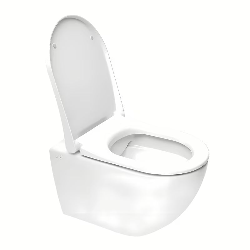 Vitra S60 viseća WC školjka u bijeloj boji bez sustava za ispiranje s wc daskom soft Close i skrivenim pričvršćenjem.