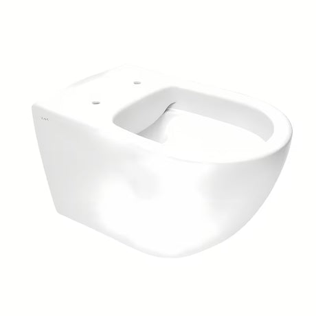 Vitra S60 viseća WC školjka u bijeloj boji bez sustava za ispiranje s wc daskom soft Close i skrivenim pričvršćenjem.