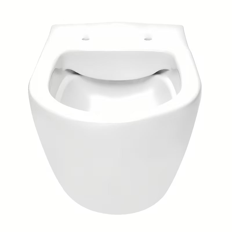 Vitra S60 viseća WC školjka u bijeloj boji bez sustava za ispiranje s wc daskom soft Close i skrivenim pričvršćenjem.