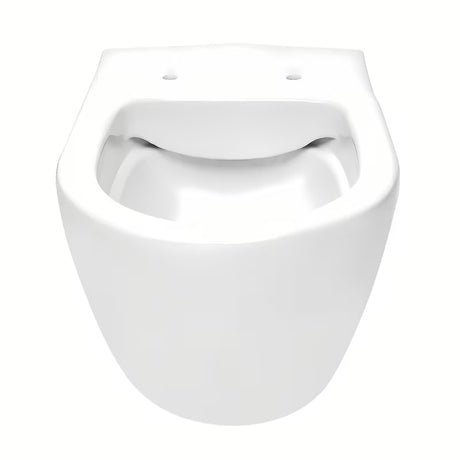 Vitra S60 viseća WC školjka u bijeloj boji bez sustava za ispiranje s wc daskom soft Close i skrivenim pričvršćenjem.