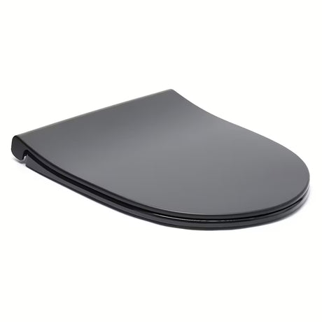 WC daska Vitra Sento u mat crnoj boji od duroplasta s soft Close i EasyLock
