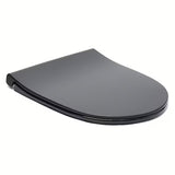 Crni mat WC daska Vitra Sento s funkcijom soft Close i metalnim šarkama