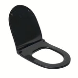 Crni mat WC daska Vitra Sento s funkcijom soft Close i metalnim šarkama