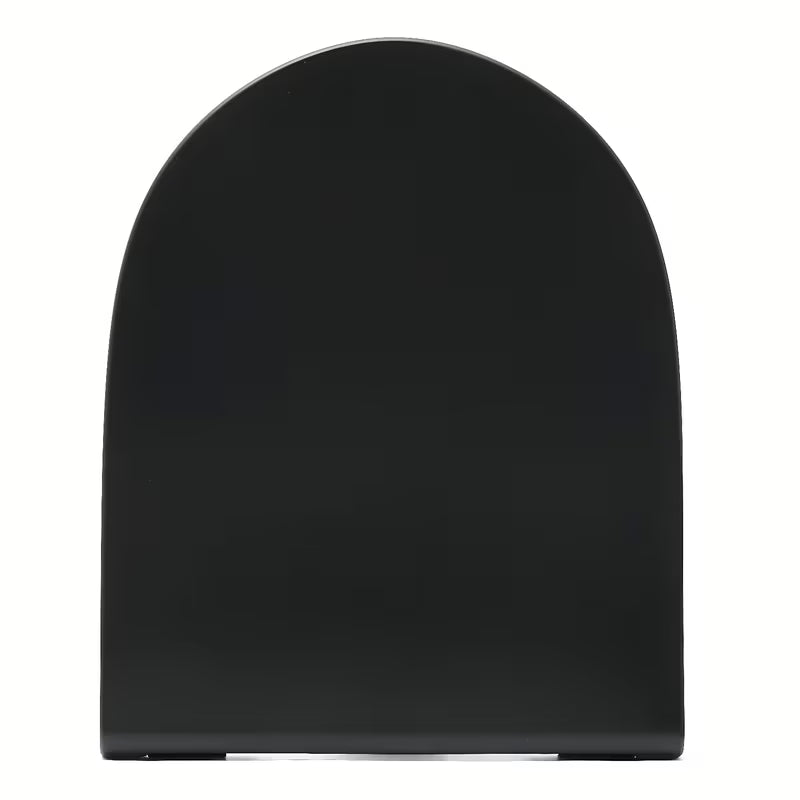 Crni mat WC daska Vitra Sento s funkcijom soft Close i metalnim šarkama