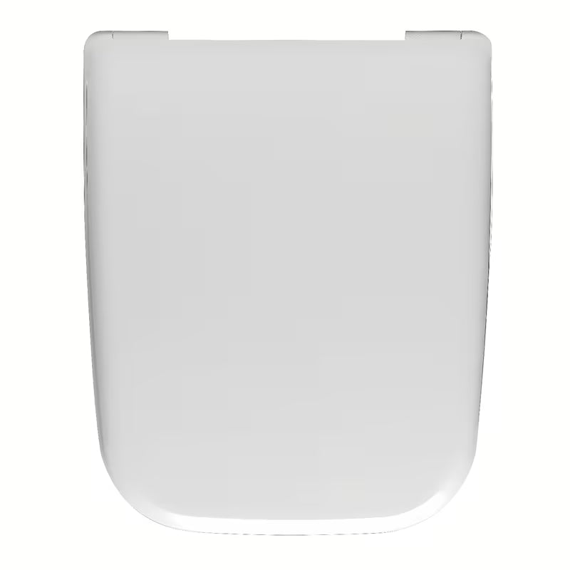 Bijela WC daska Vitra Shift od duroplasta s soft Close i metalnim šarkama sa skrivenim pričvršćenjem.